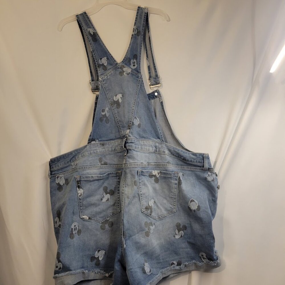 Mickey Mouse Disney Plus Shortalls Size 26w Host Pick - Picture 2 of 3